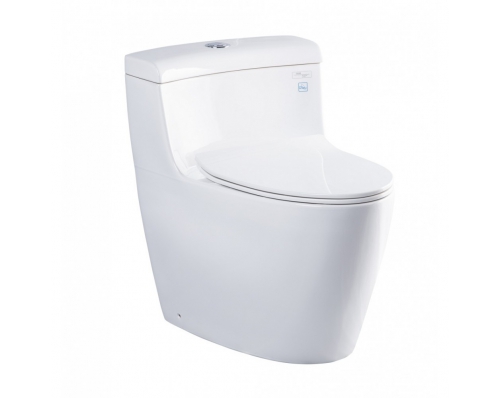 Bàn cầu một khối kèm nắp đóng êm